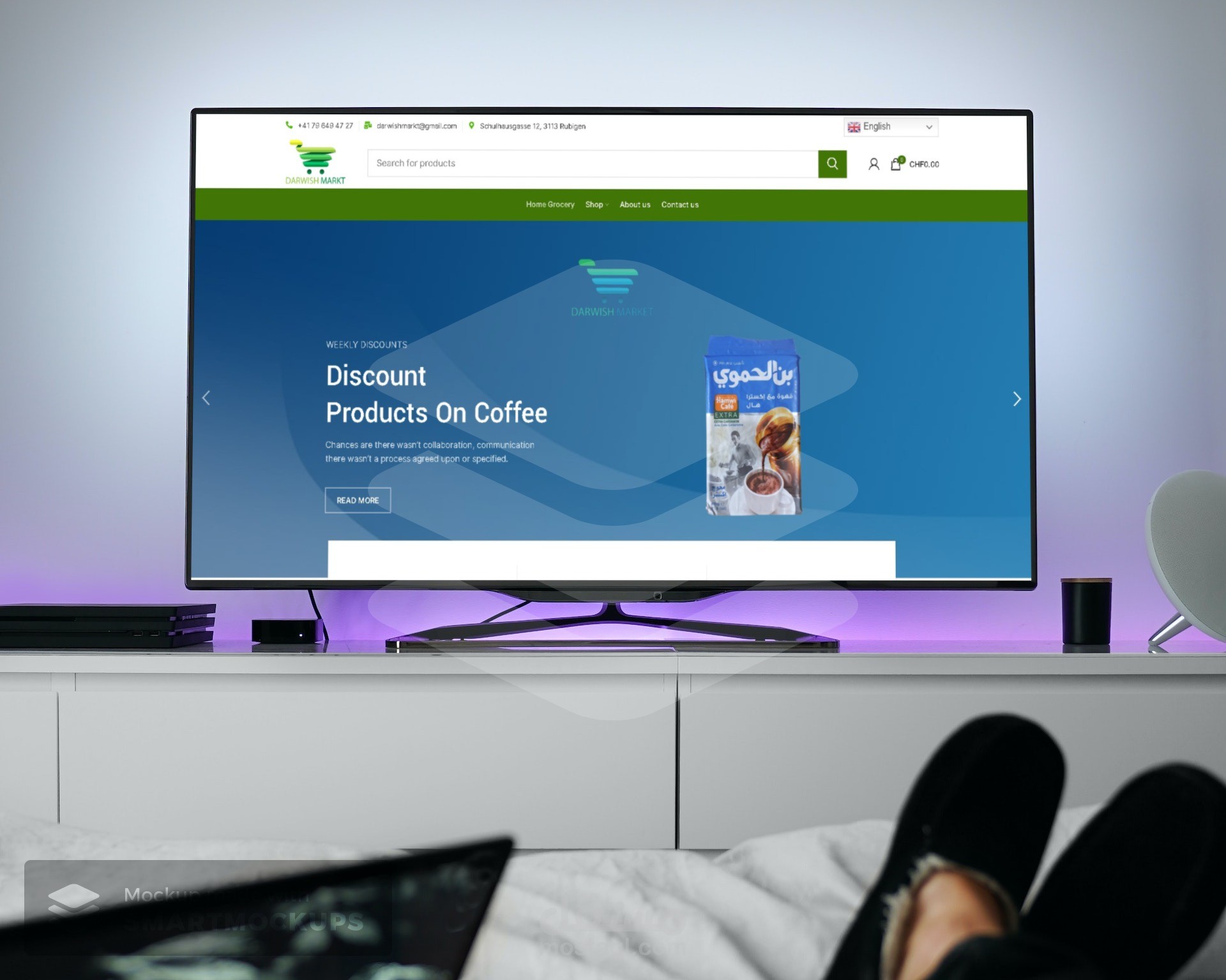 متجر إلكتروني لمتجر عربي في السويد (website)  e-commerce