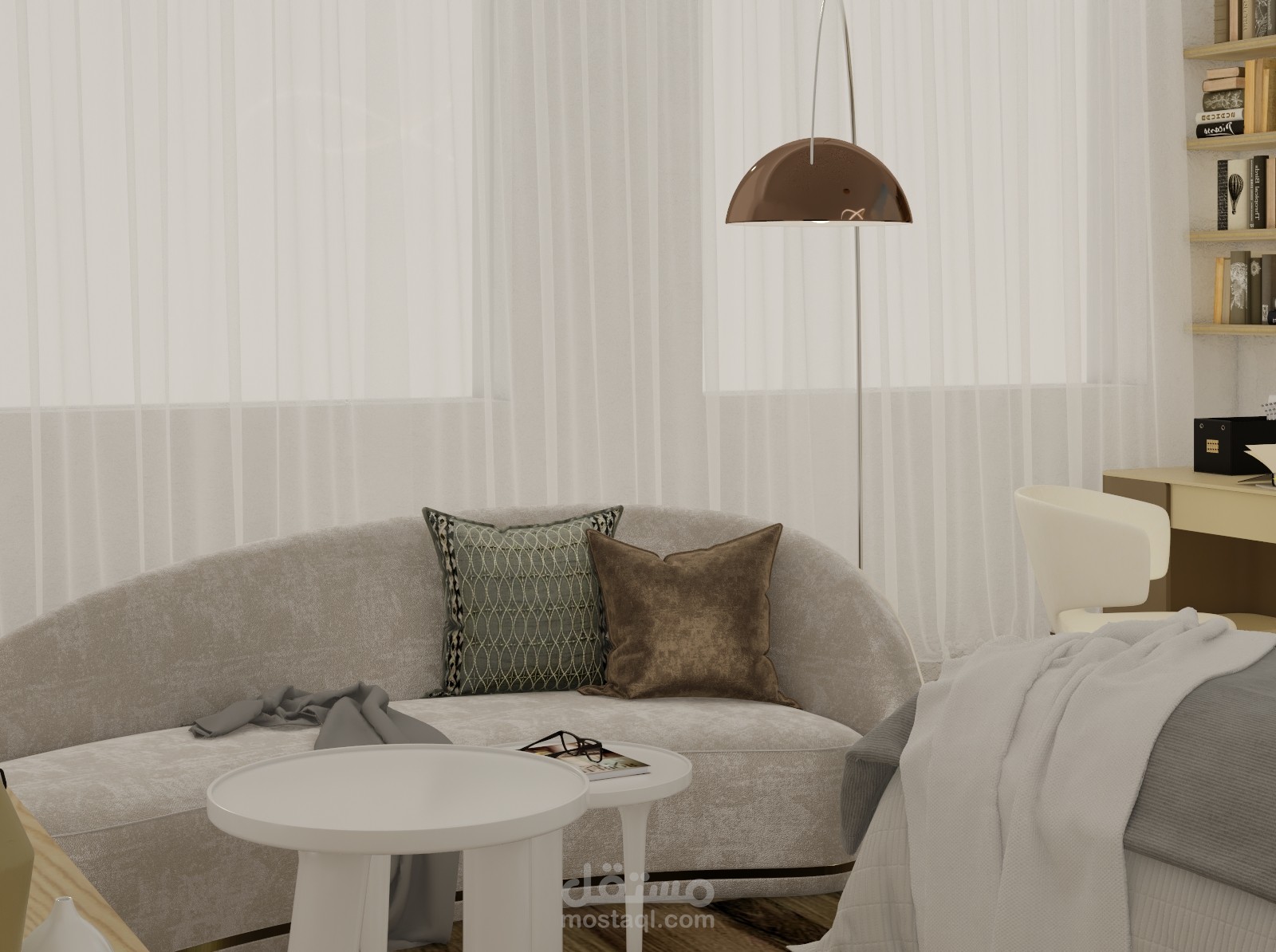 تصميم ديكور داخلي لغرفة فتاة