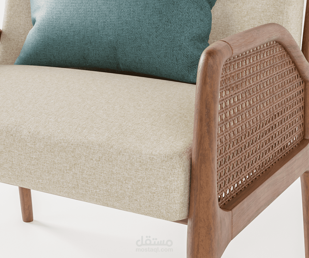 تصميم موديل كرسي صالة عصري ثلاثي الأبعاد بجودة عالية