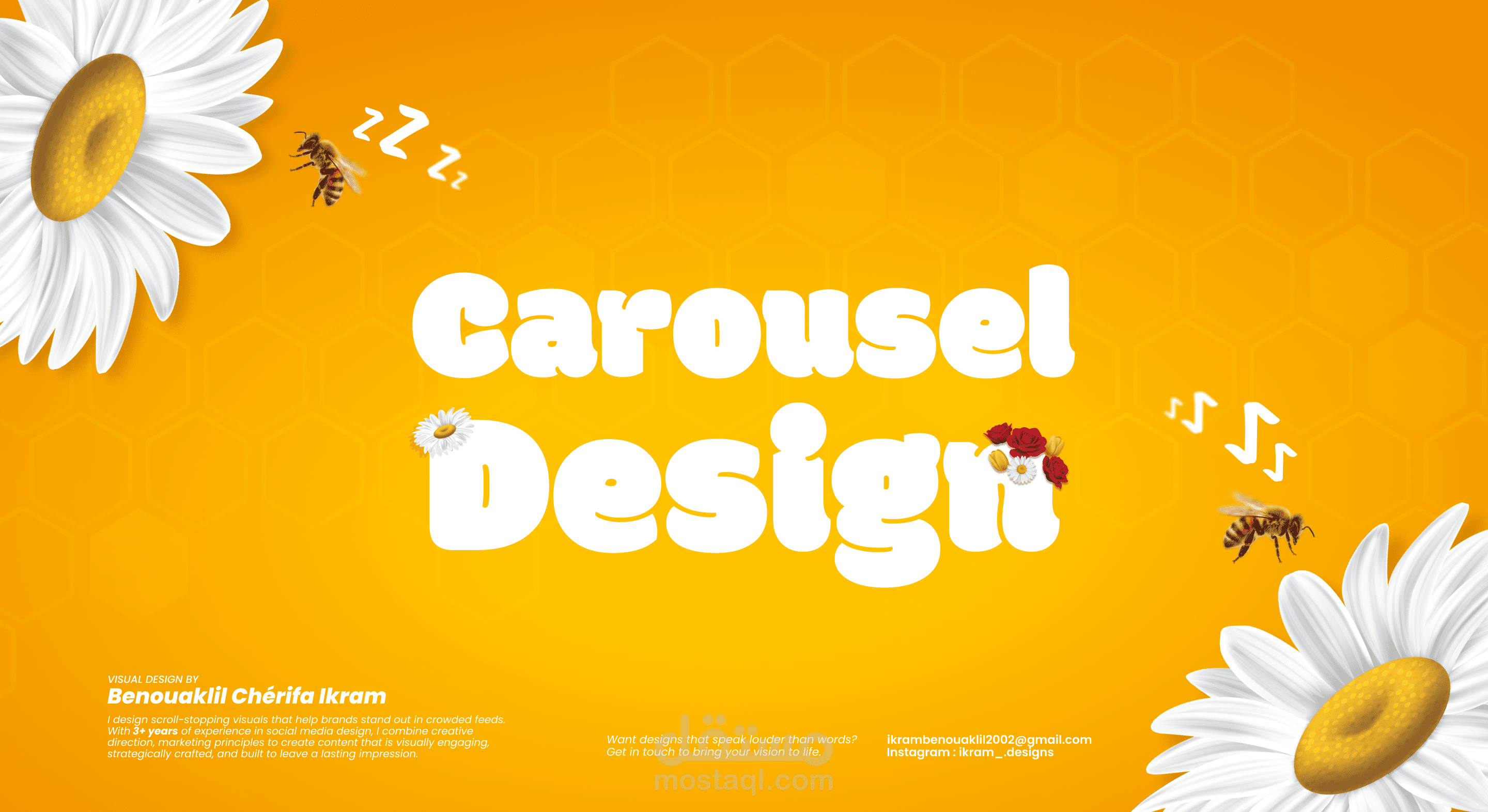 Social media carousel design