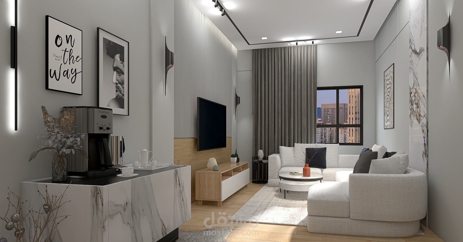 تصميم شقة سكنية