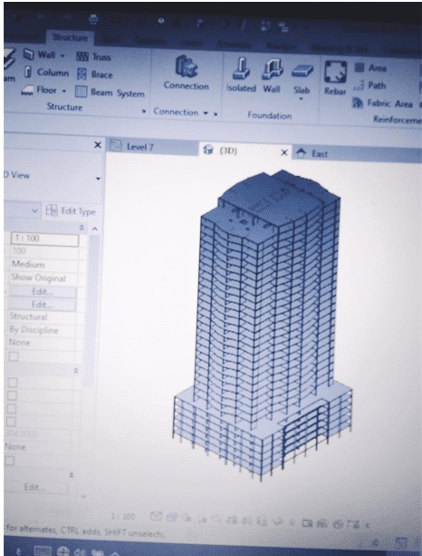 مشاريع على برنامج ال Revit.