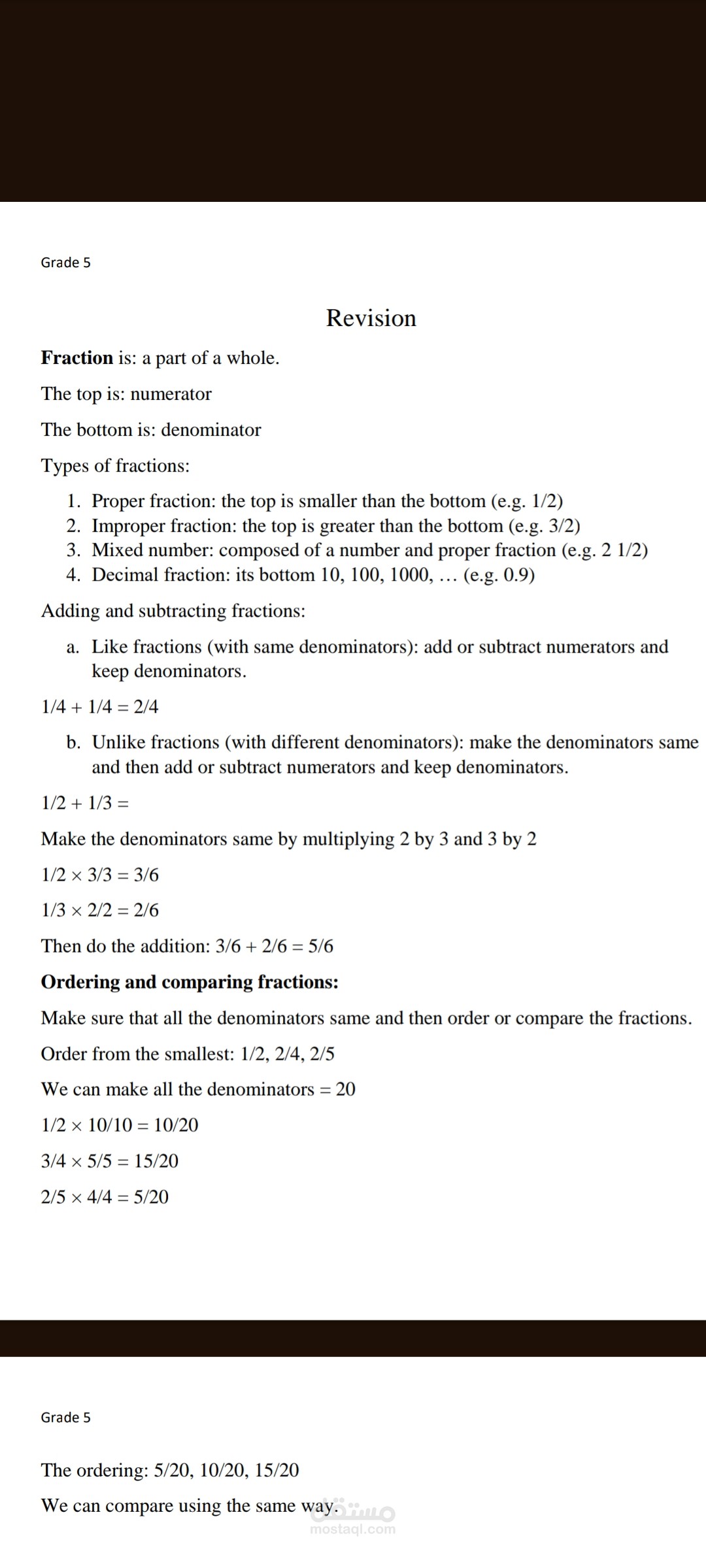 Math grade 5