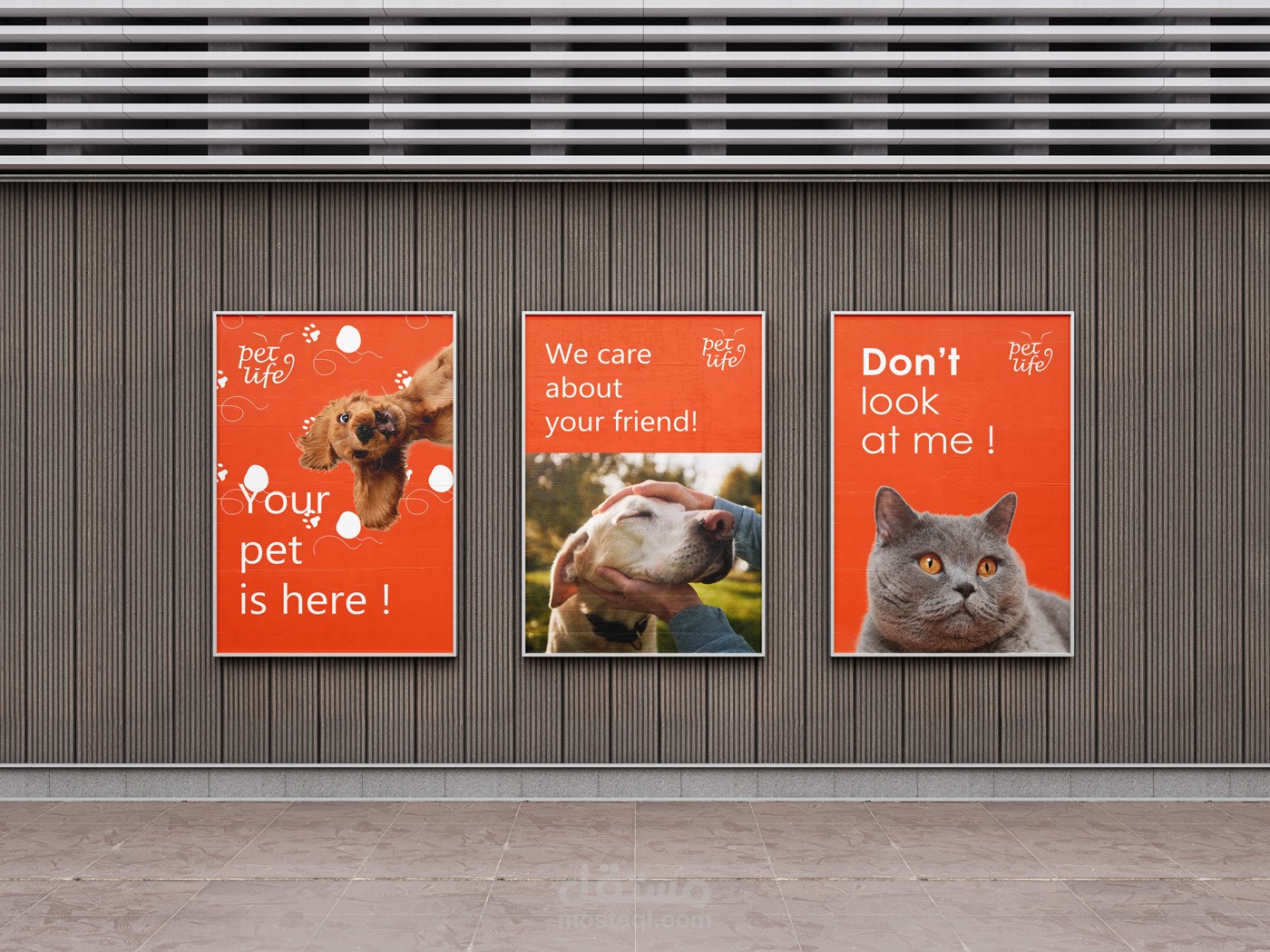 هوية بصرية لمكان لرعاية الحيوانات الأليفة