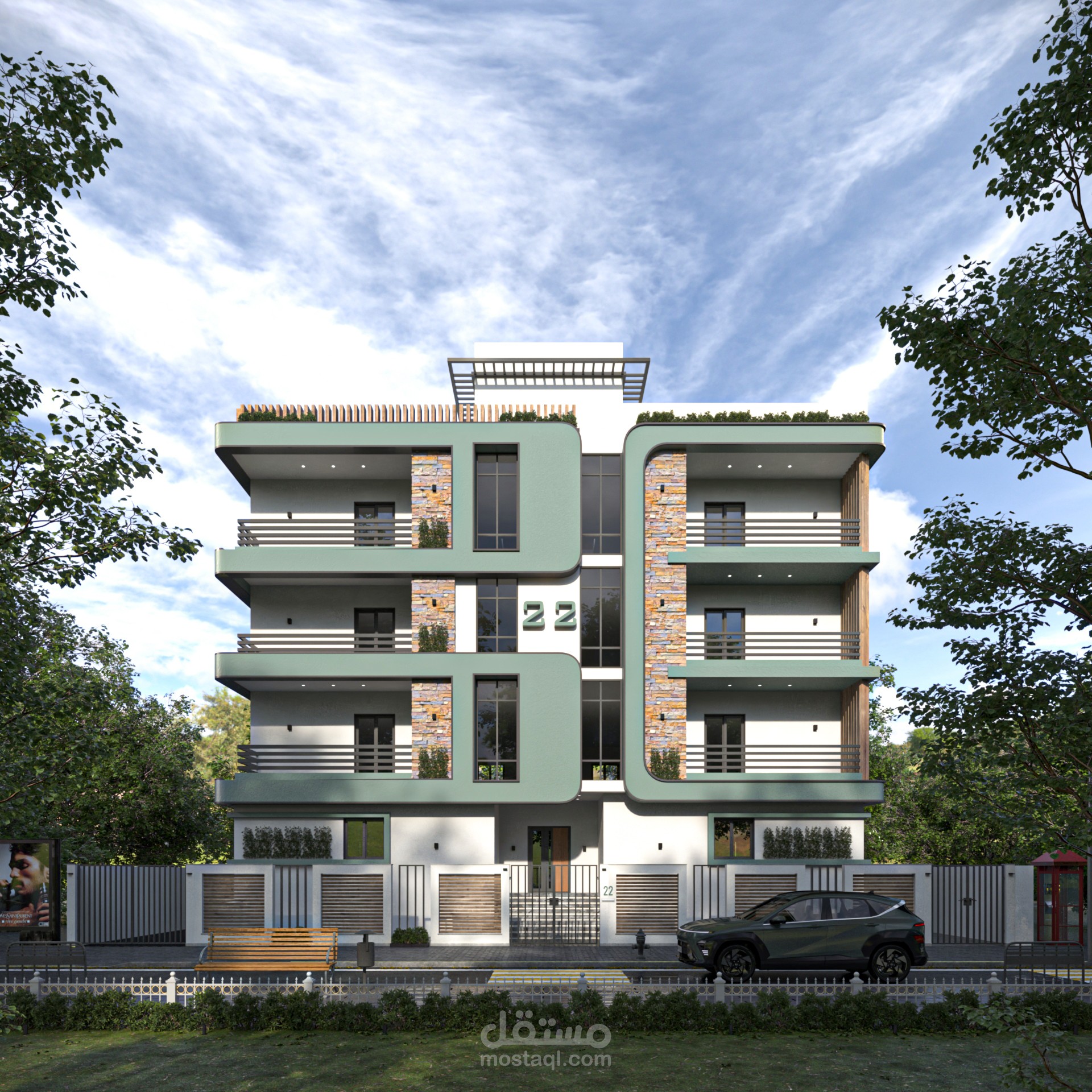 واجهة عمارة سكنية - 22