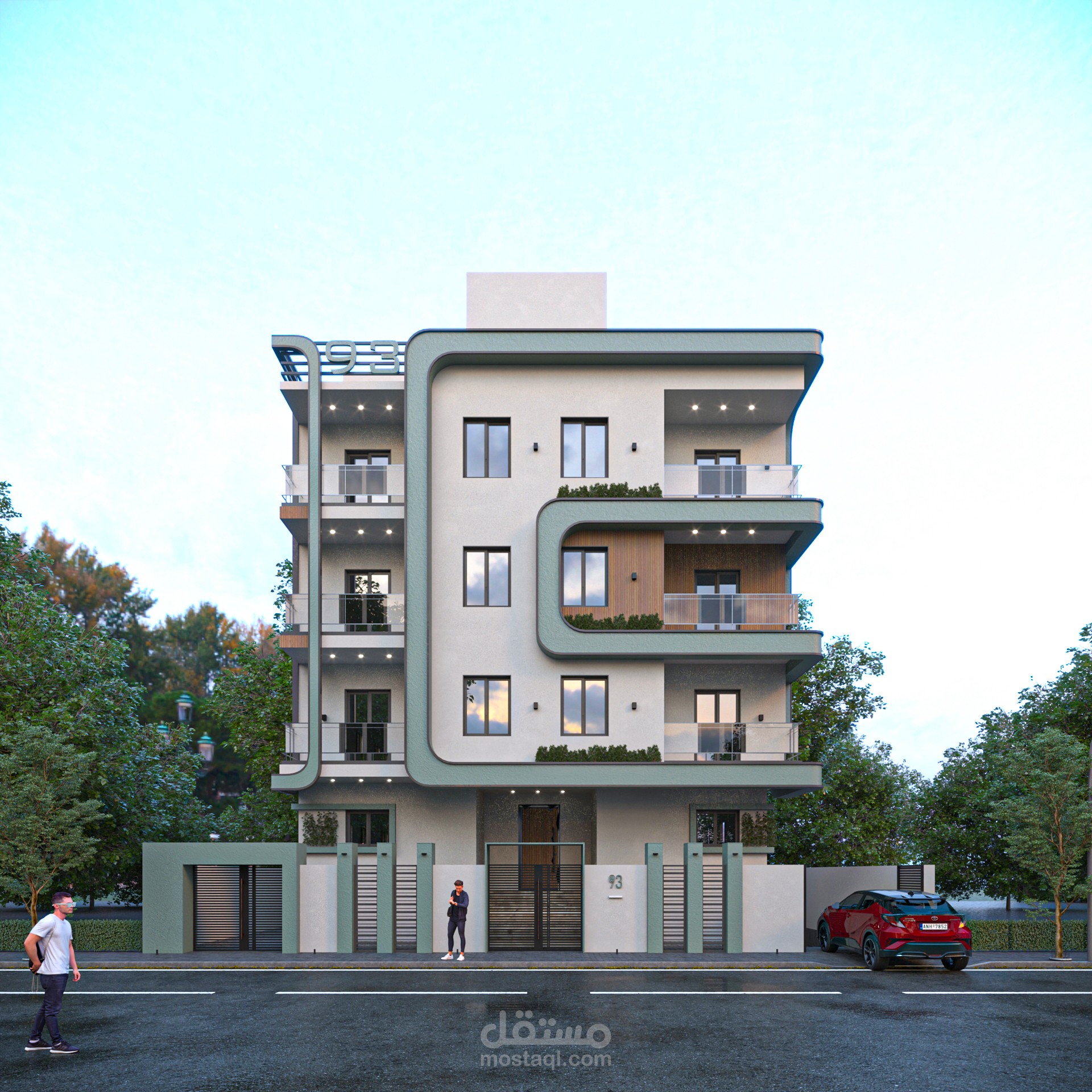 واجهة عمارة سكنية - 93