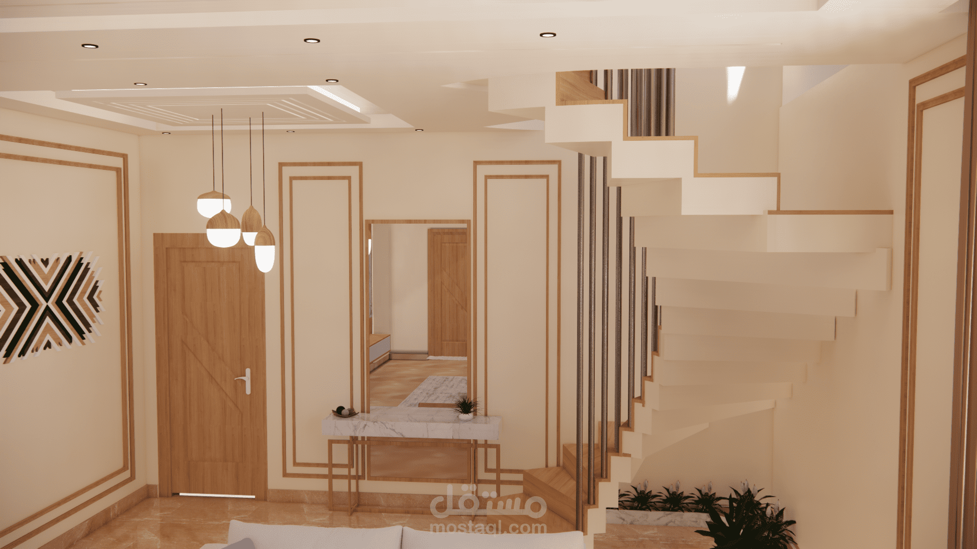 تصميم داخلي لشقة سكنية