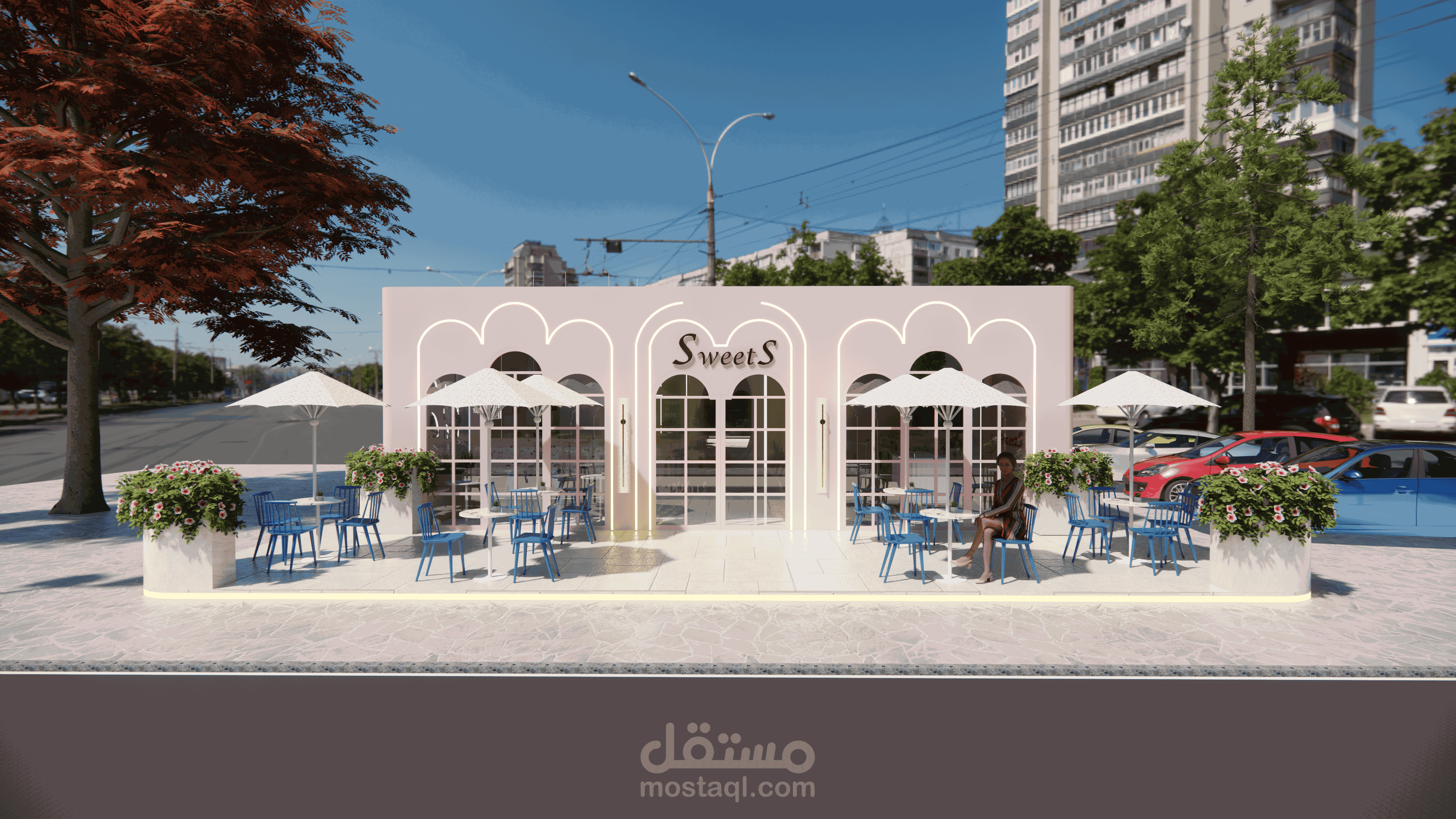 SweetS Café | Soft & Modern Coffee Shop Design