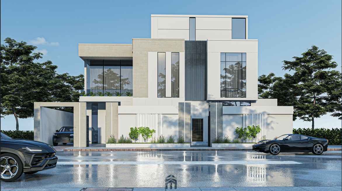 تصميم واجهة فيلا  في السعودية