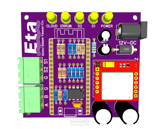 Modbus bord to connect with PLC to connect them with IOT
