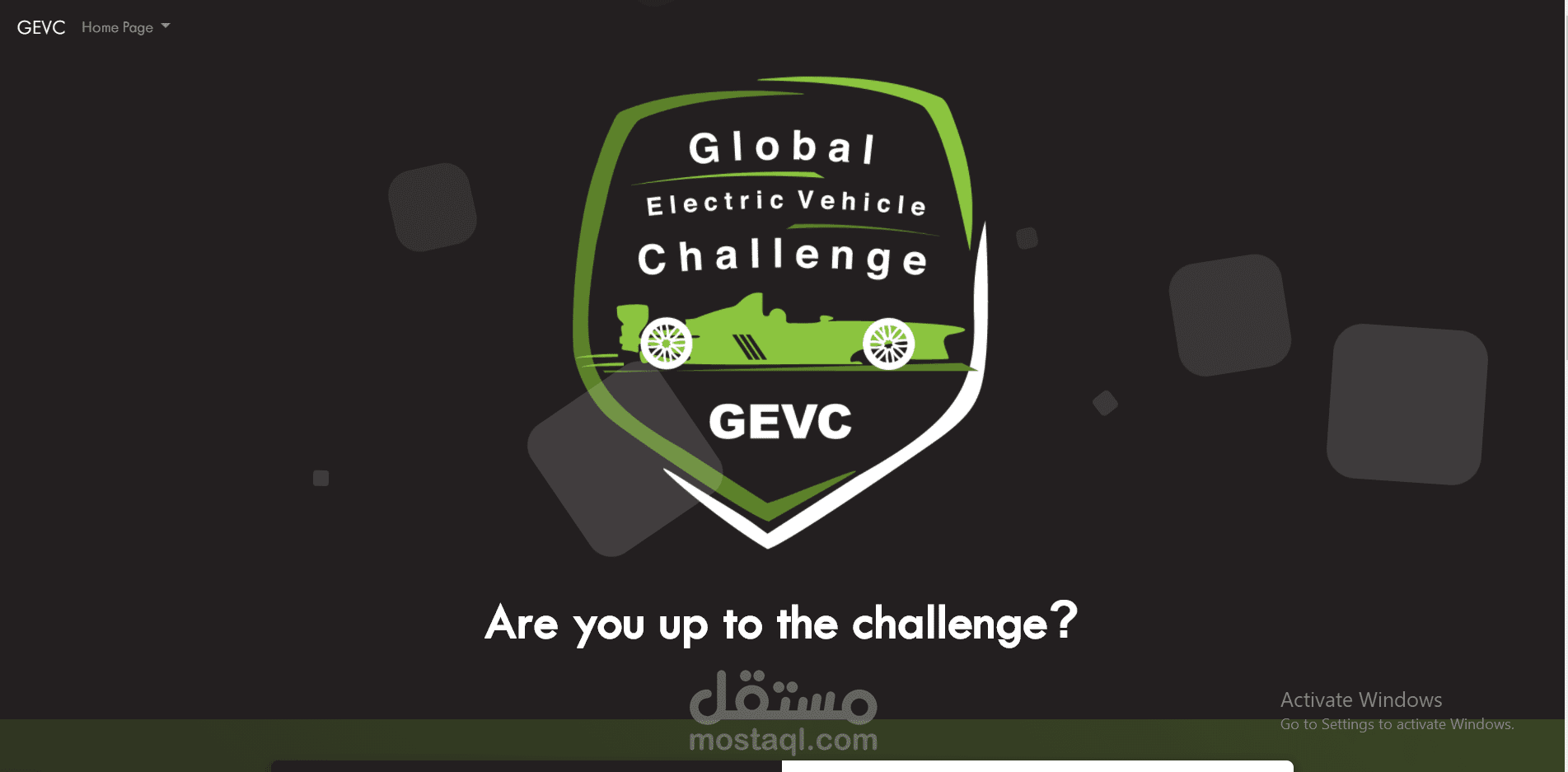 Global Electric Vehicle Challenge Website