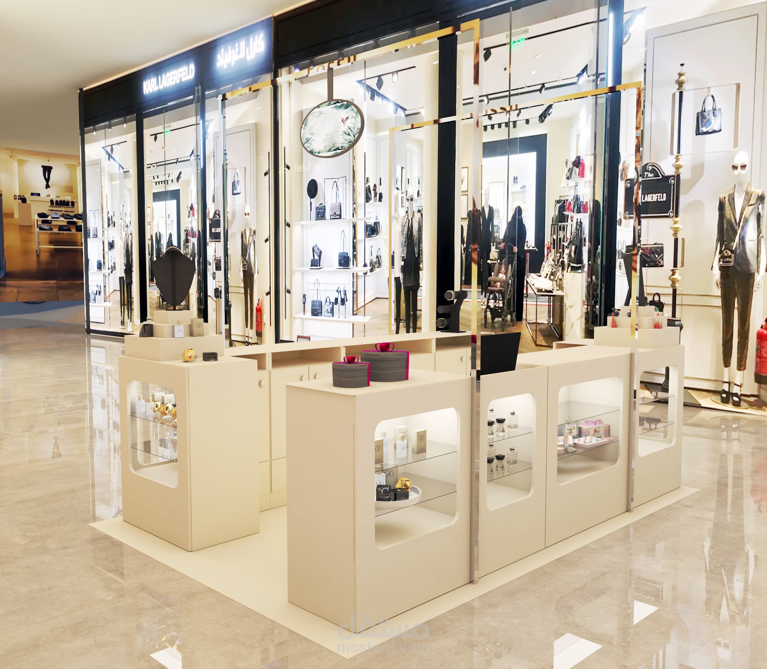 ديزاين بوث عطور في مول في قطر