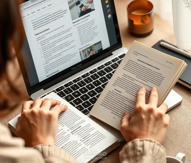 كتابة محتوى أكاديمي متخصص