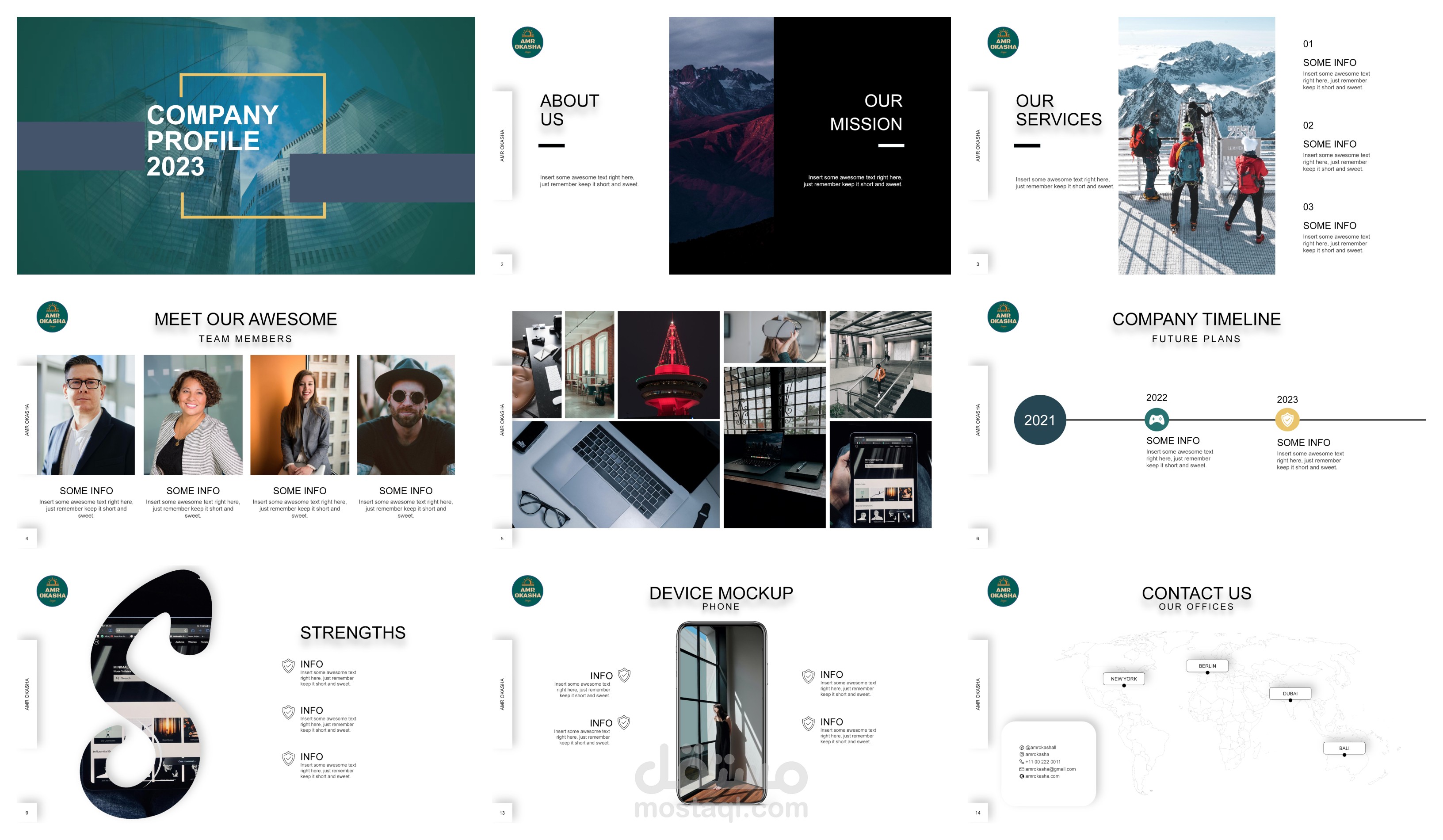 تصميم ملف تعريفي (بروفايل) شركه
