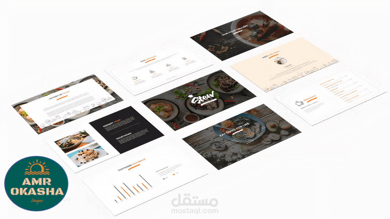 عرض تقديمي احترافي عن الاكلات