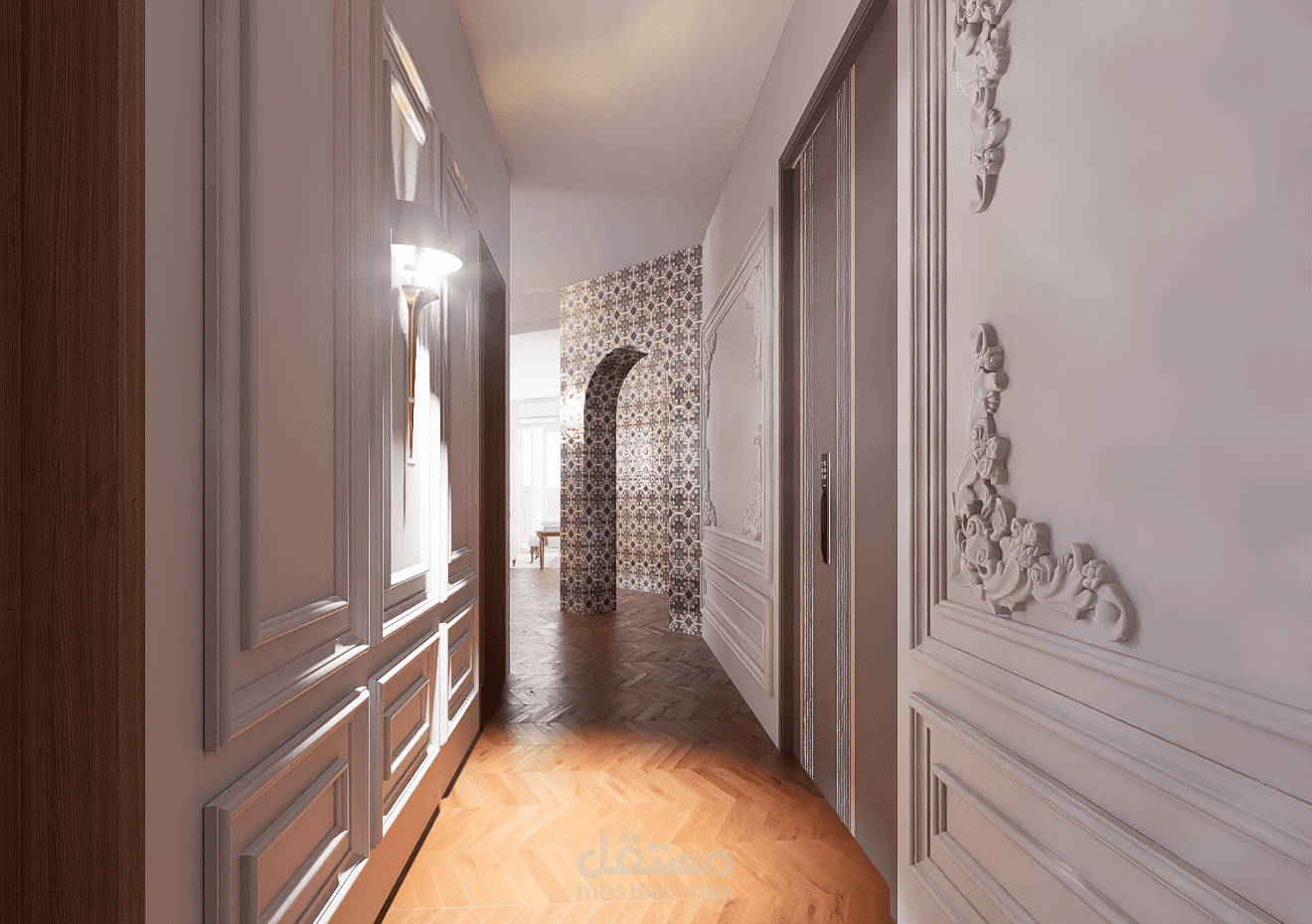 تصميم شقة على الطراز هوسمان