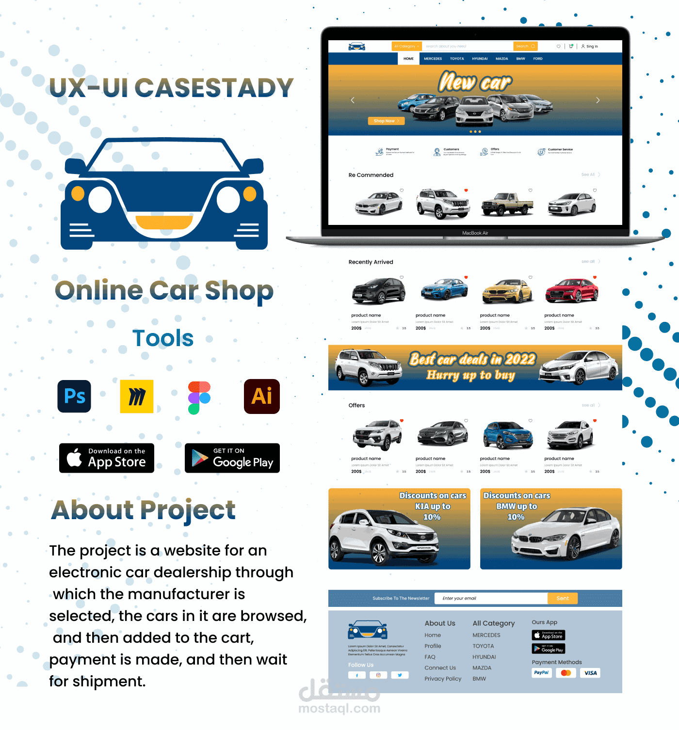 متجر الكتروني لبيع السيارات