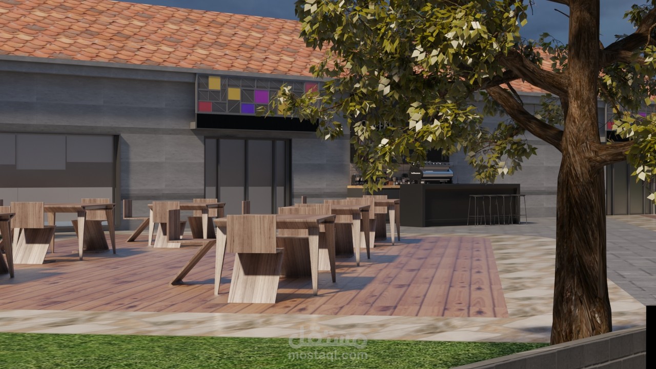 لاند سكيب لمطعم