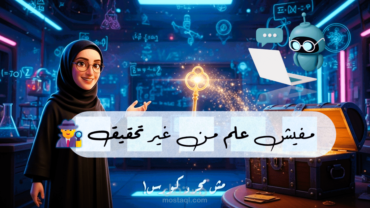 تصميم وإنتاج فيديو تشويقي تفاعلي لكورس علوم (مستوى أول إعدادي) AI