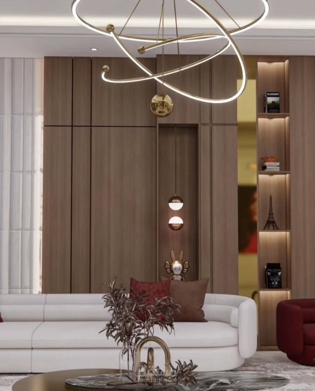 تصميم غرفة معيشة مودرن