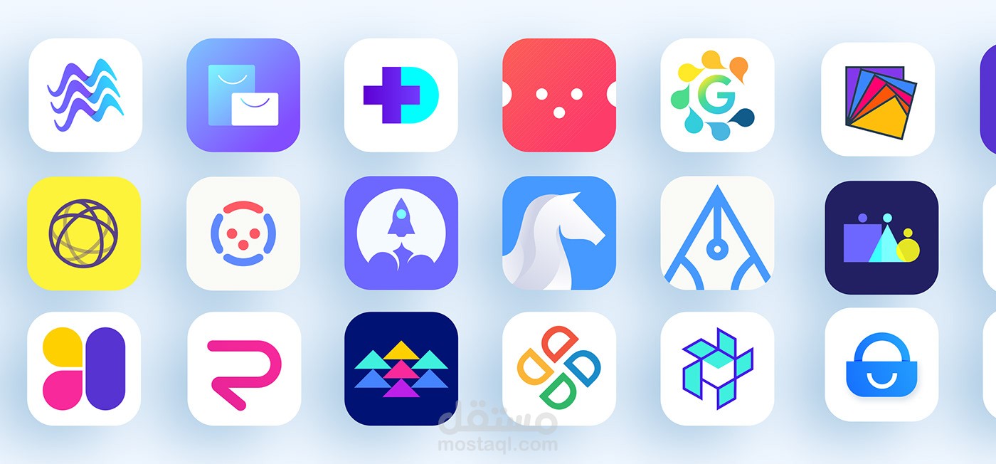 تصاميم شعارات ( logo ) إحترافية لتطبيقات الأندرويد