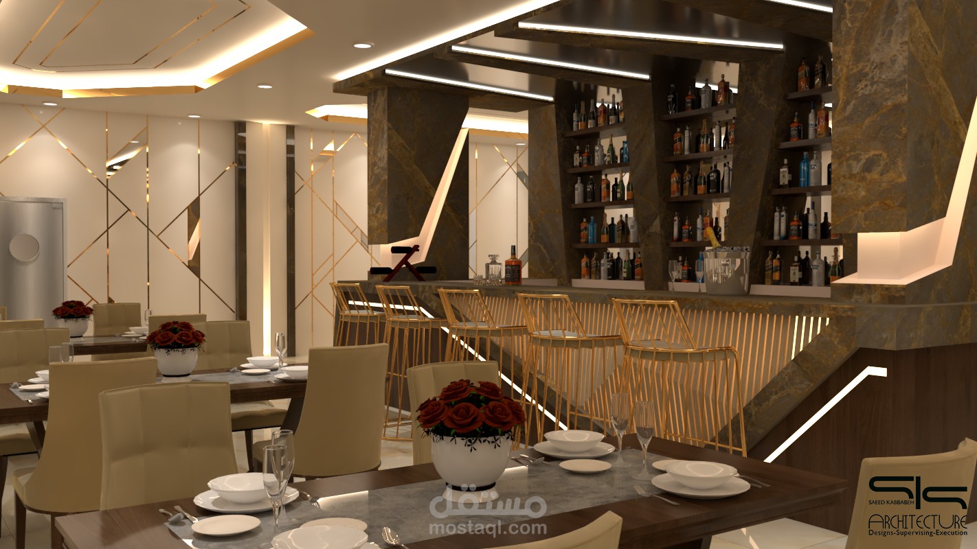 Restaurant proposal design in Damascus Syria