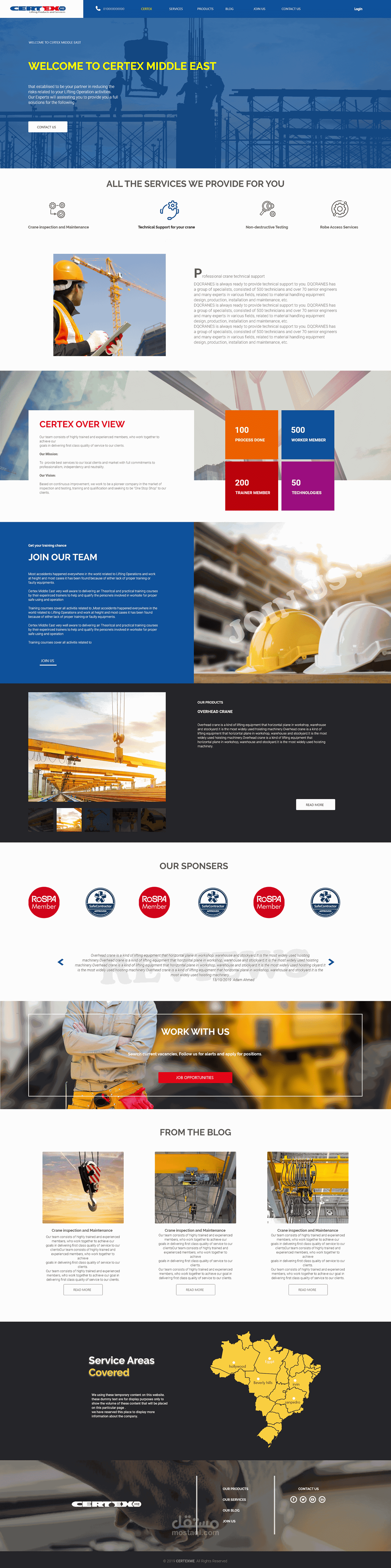 Certex website - UI Design