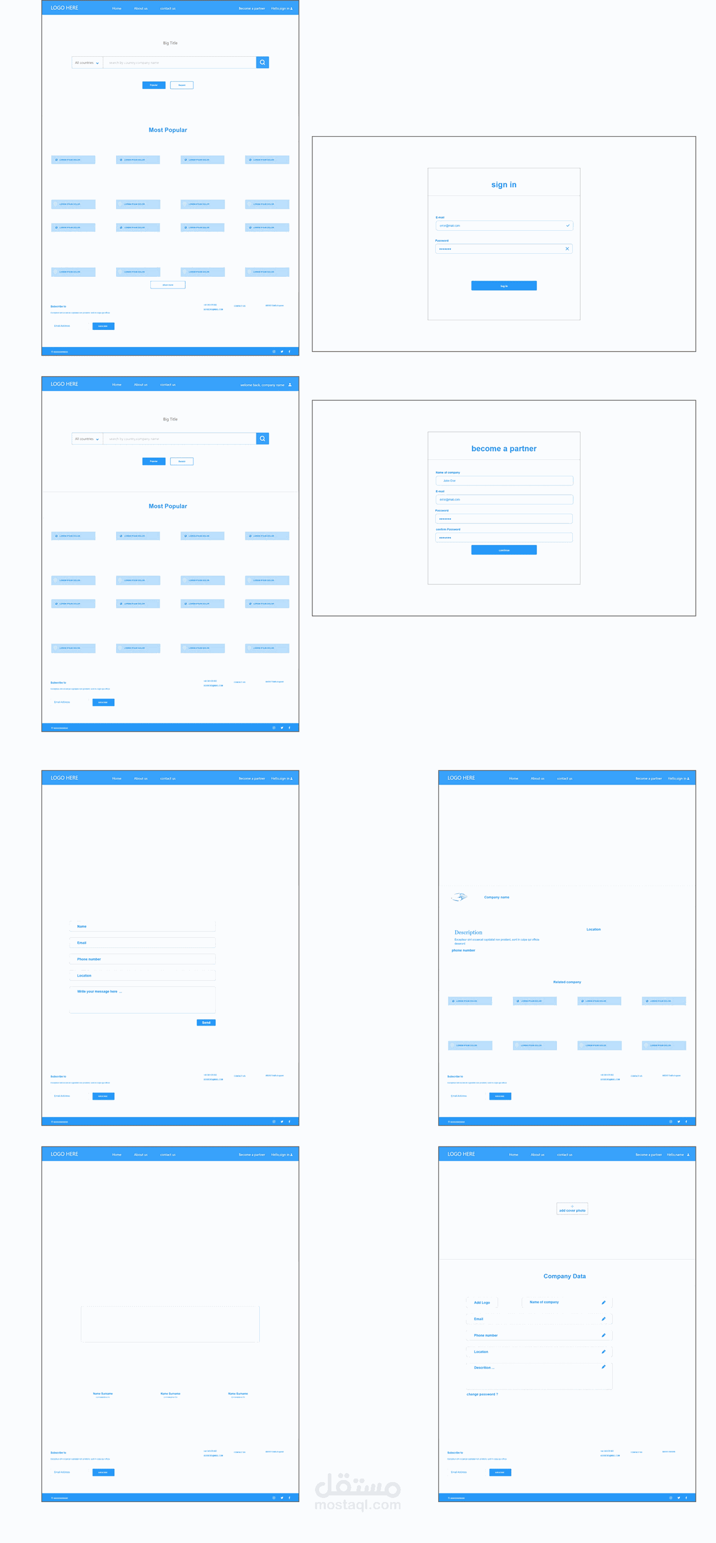 Car Rental Website - UX Design