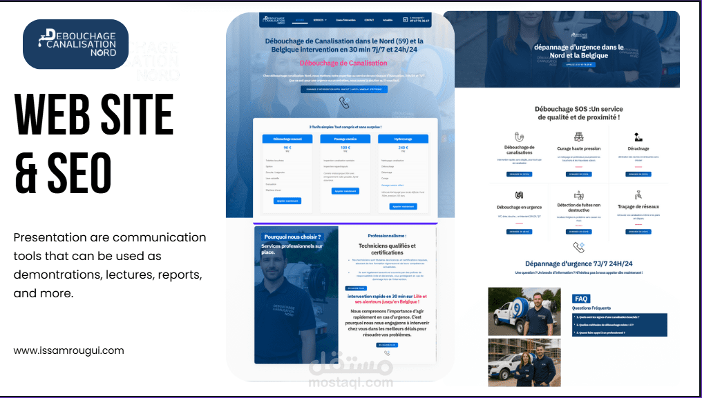 Web site & SEO - Debouchage canalisation Nord