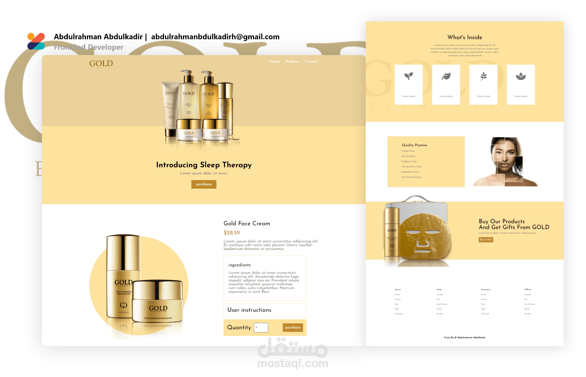 موقع GOLD لي منتجات التجميل