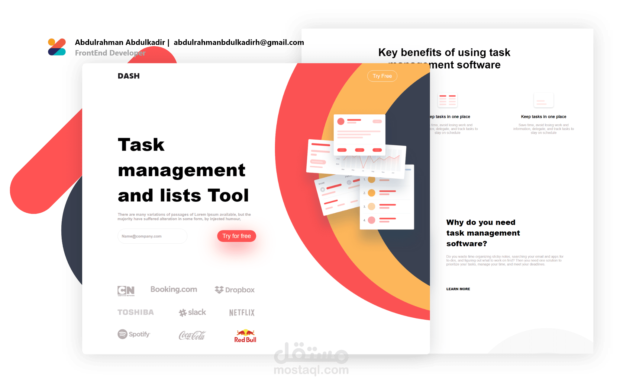 صفحة هبوط لي أداة نظم landing page