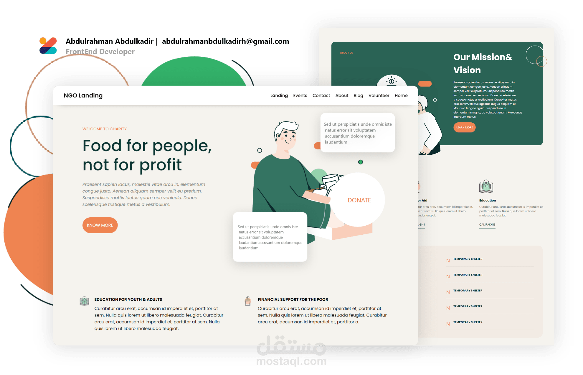 موفع تعربفي لي جمعية خيرية