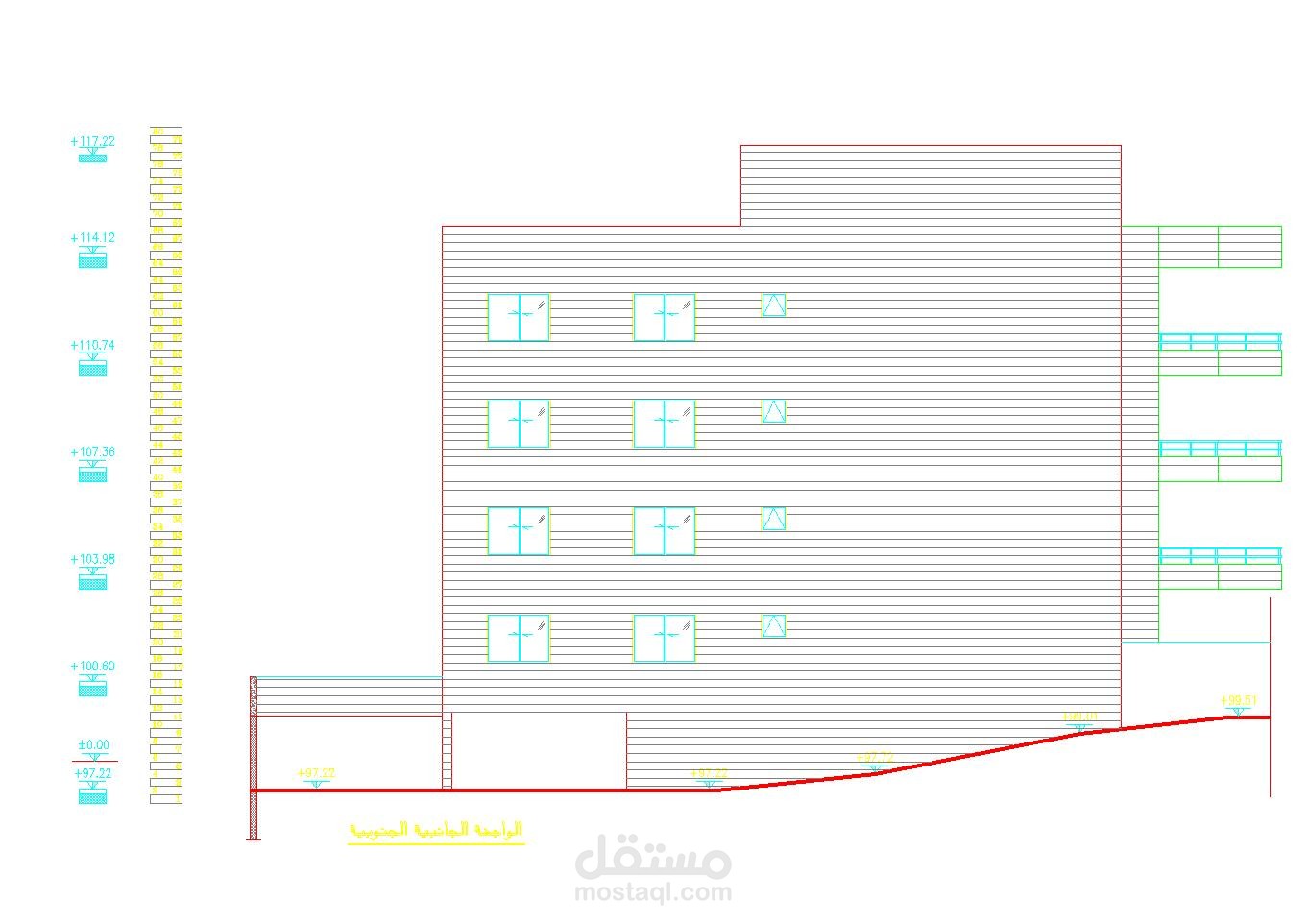 تصميم واجهة خارجية حجر