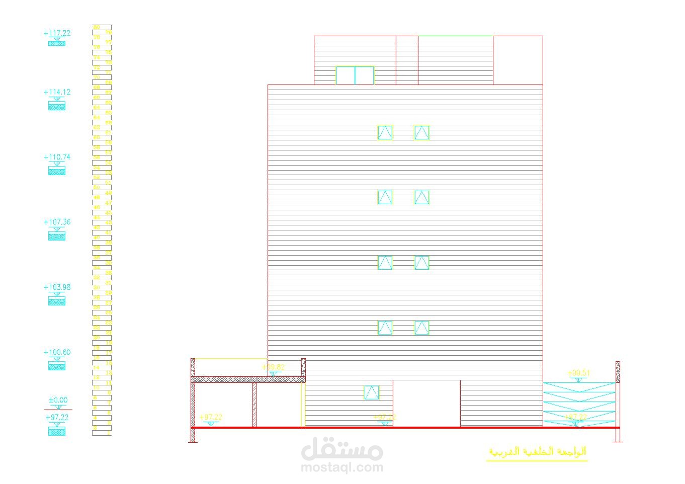تصميم واجهة خارجية حجر