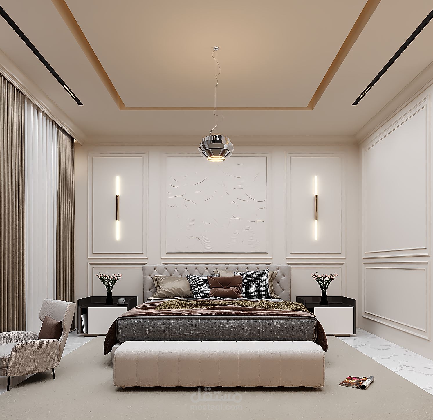 تصميم داخلي _طراز نيوكلاسيك _السعودية