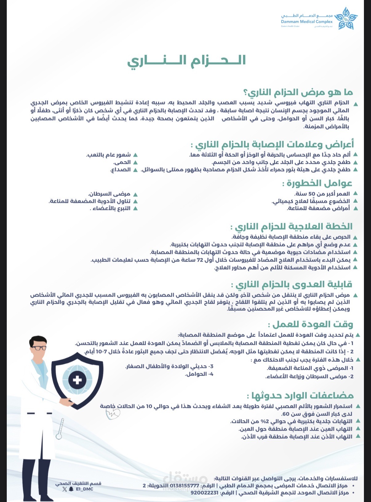 مطوية تثقيفية عن الحزام الناري