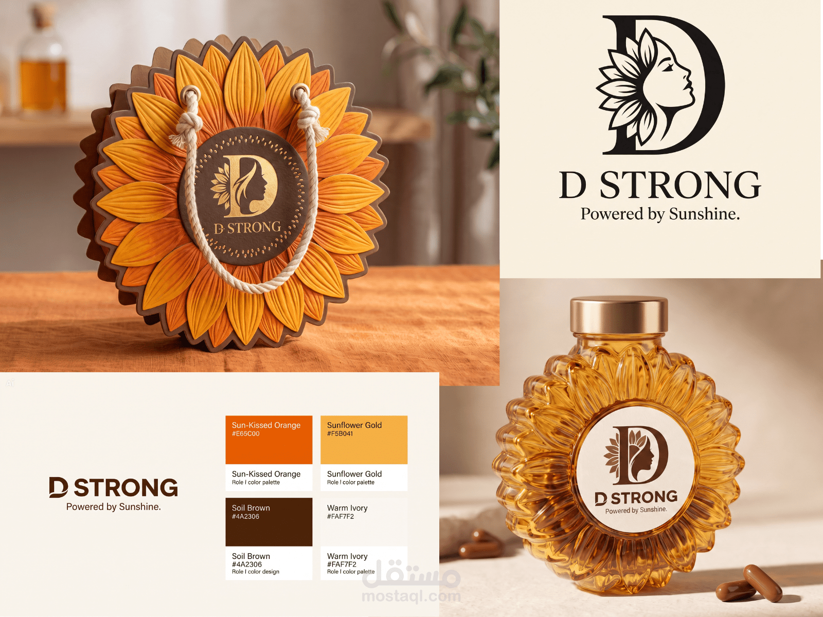 D Strong (D3 Vitamin for Women) Branding Identity Project