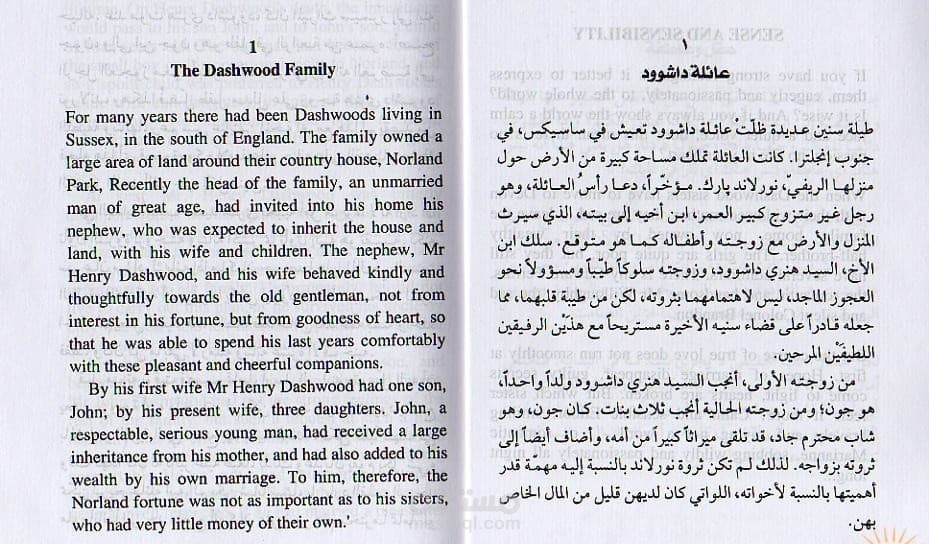 ترجمة رواية من  اللغة الانجليزية الي اللغة العربية