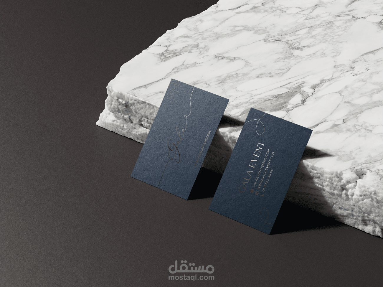 business card design for GALA EVENT