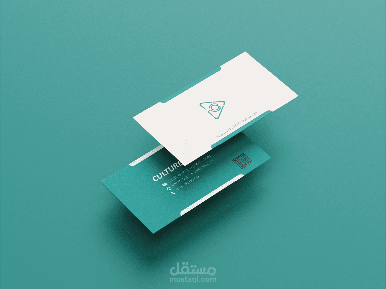 business card design for CULTURE CLASH media