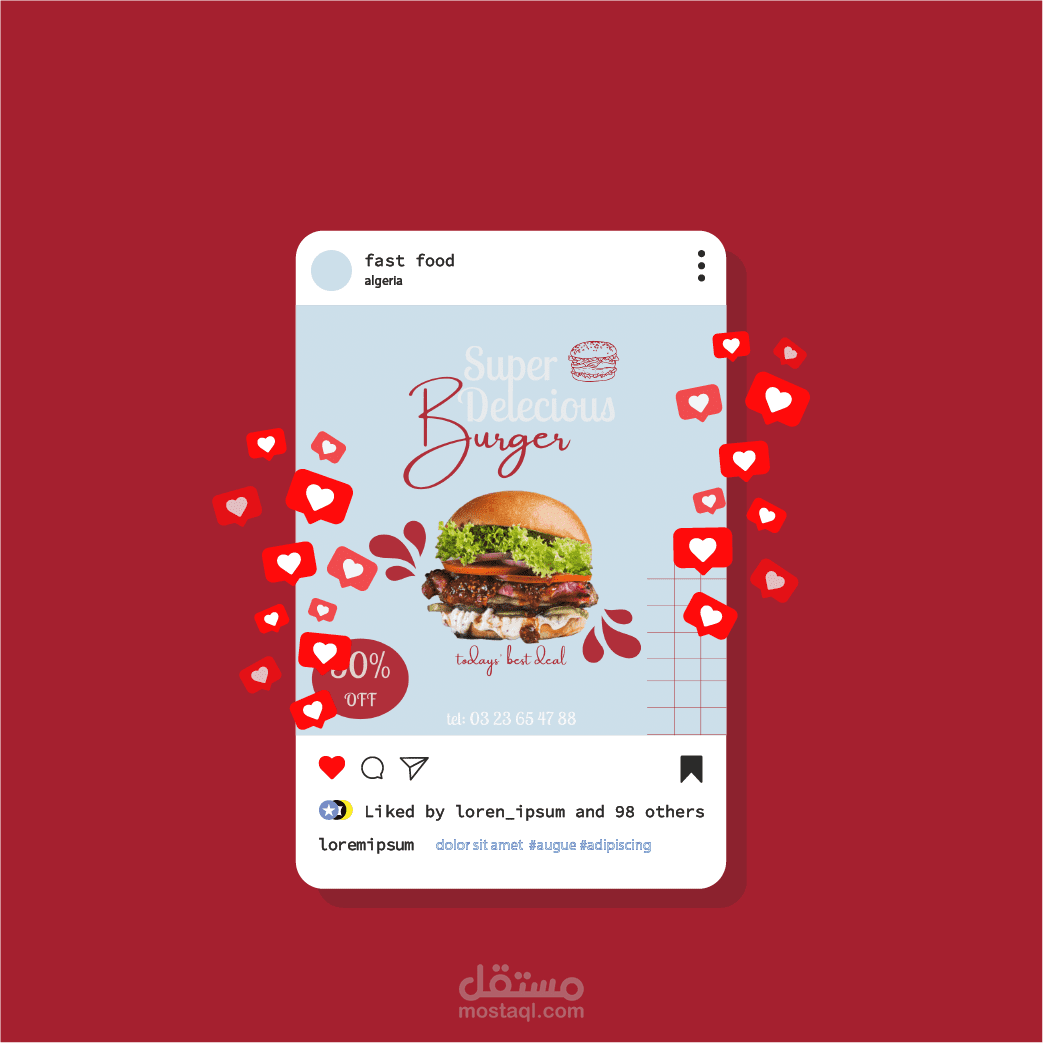 تصميم منشورات وسائل التواصل الاجتماعي