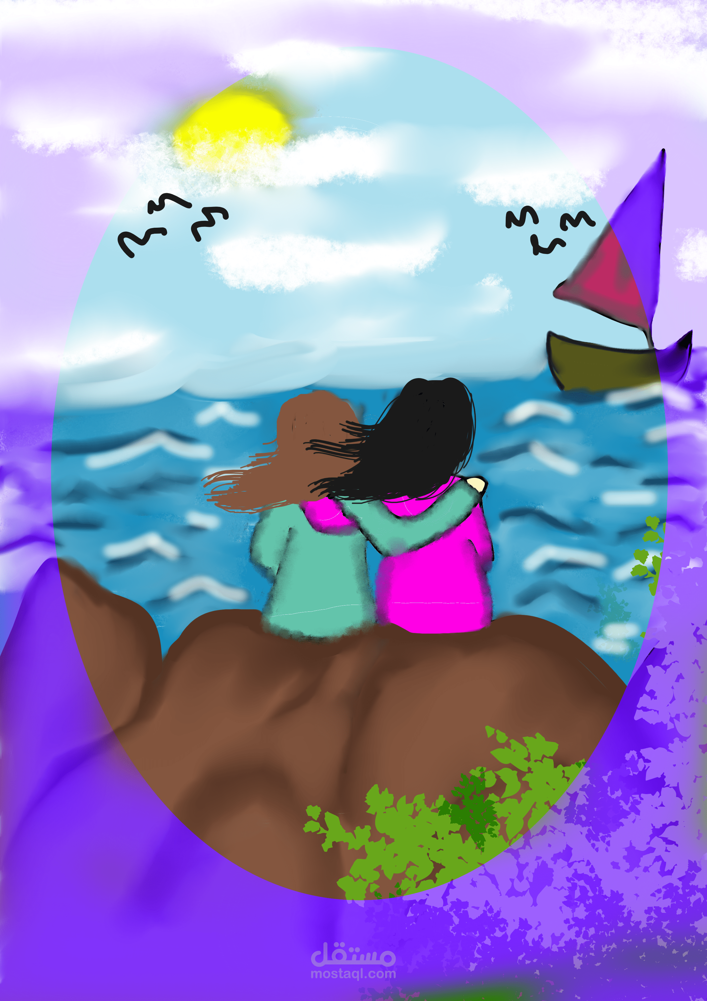 اقوم برسم اغلفه قصص روائيه بشكل جذاب