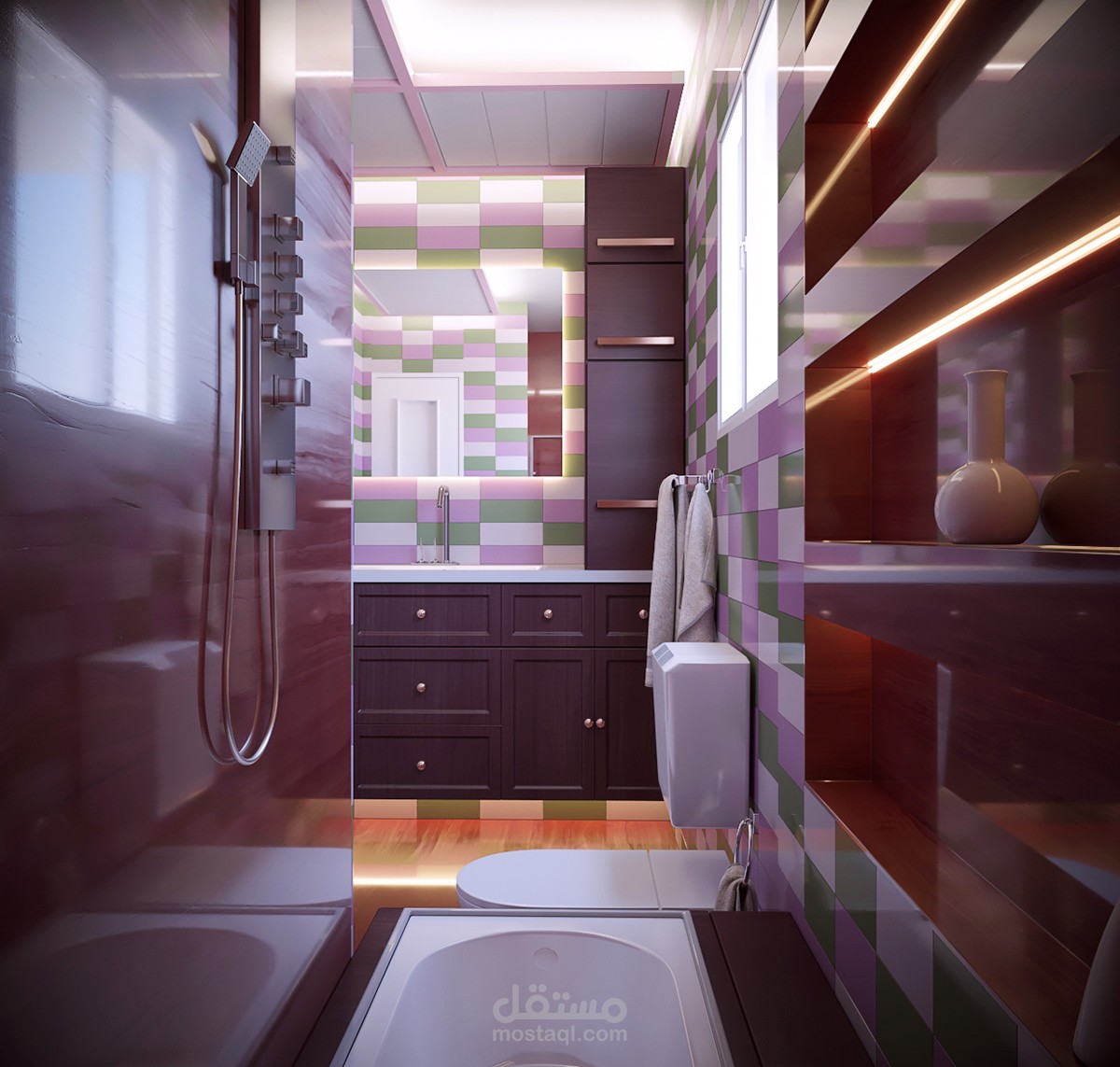 بعض تصميم الحمامات