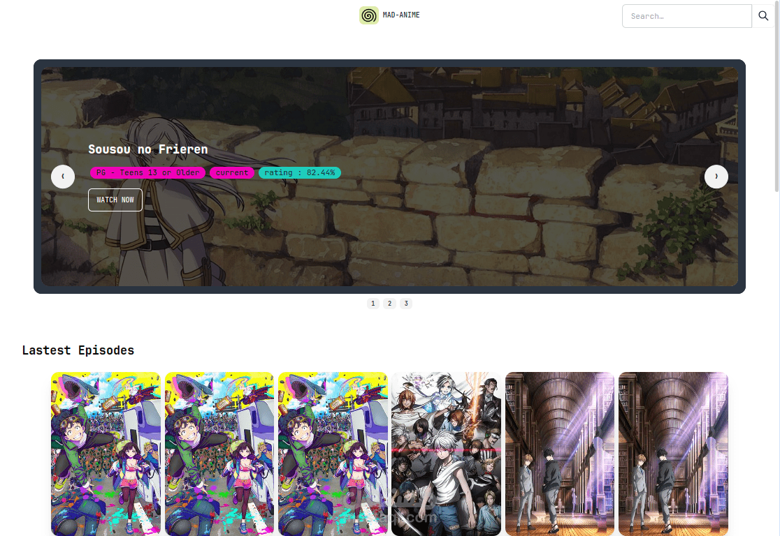 موقع مشاهدة وتحميل الانمي يعتمد على scraping web - php - wordpress