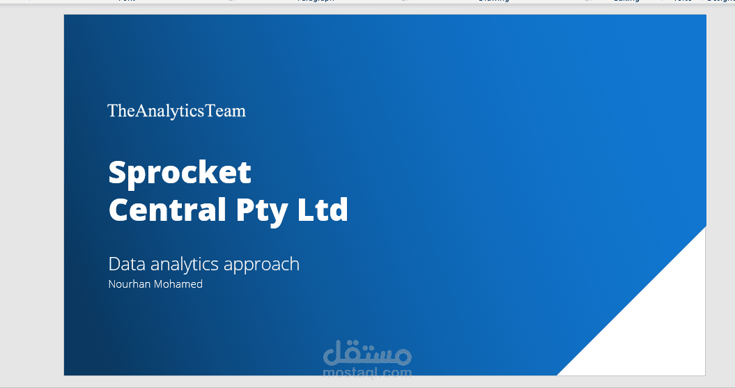 Data analytics approach power point presentation