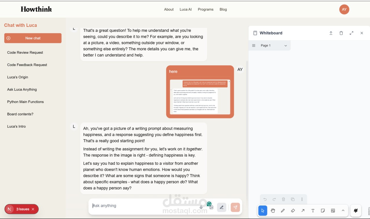 Luca AI - Active Learning AI Tutor