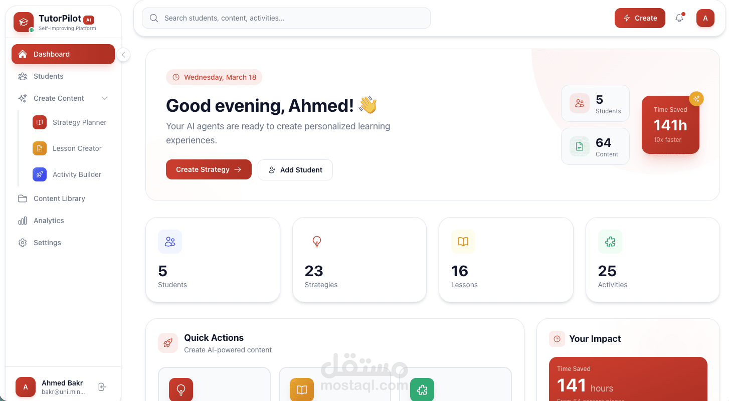 TutorPilot - AI Self-Improving Lesson Planning Agent
