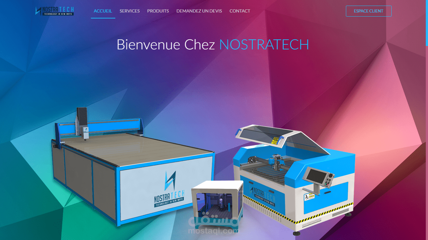 NOSTRATECH.TN RESPONSIVE WEBSITE