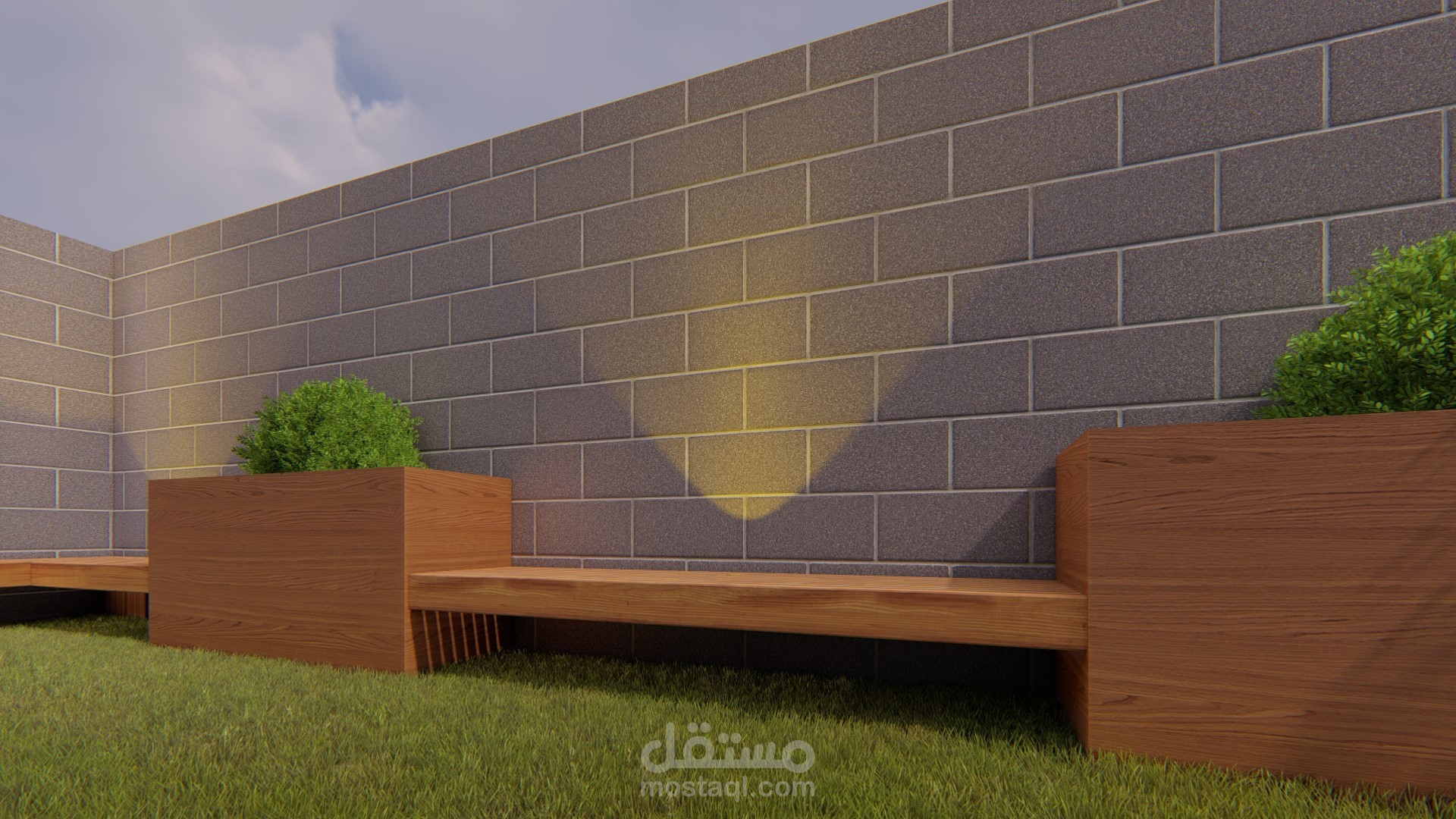 تصميم سريع للانداسكيب فيلا مع اخراج اللوحات التنفيذيه بفيلا بالسعوديه