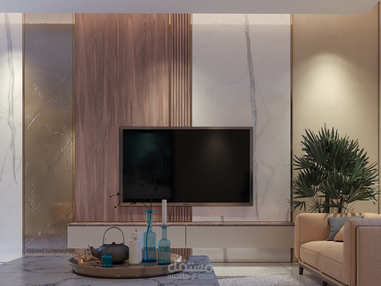 تصميم داخلى لسويت مودرن بدولة السعودية أتمنى أن ينال إعجابكم